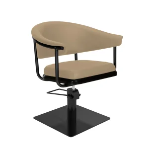 Beige Frisörstol i sofistikerad rörform - Lyra BE