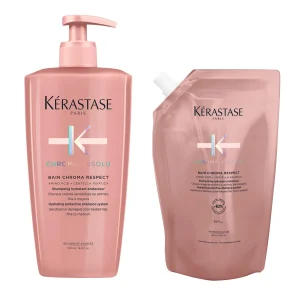 Chroma Absolu Bain Chroma Respect Shampoo 500 ml + Refill 500 ml