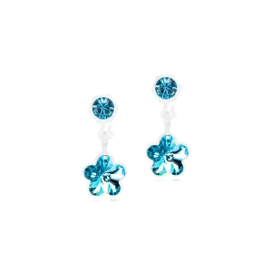 MP Pendant Flower 4/6 mm, Aquamarine