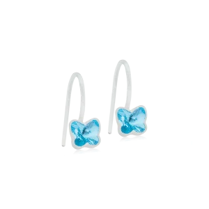 MP Pendant Fixed Butterfly 5 mm, Aquamarine